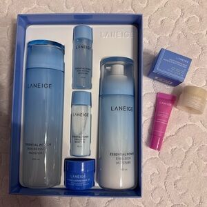 LANEIGE Basic Duo ~Moisture~ 5pc Gift Set, NIB Sweet Candy Glowy Balm Sleep Mask